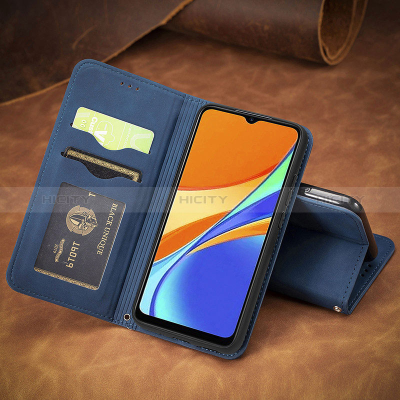 Funda de Cuero Cartera con Soporte Carcasa S08D para Xiaomi Redmi 9 Activ