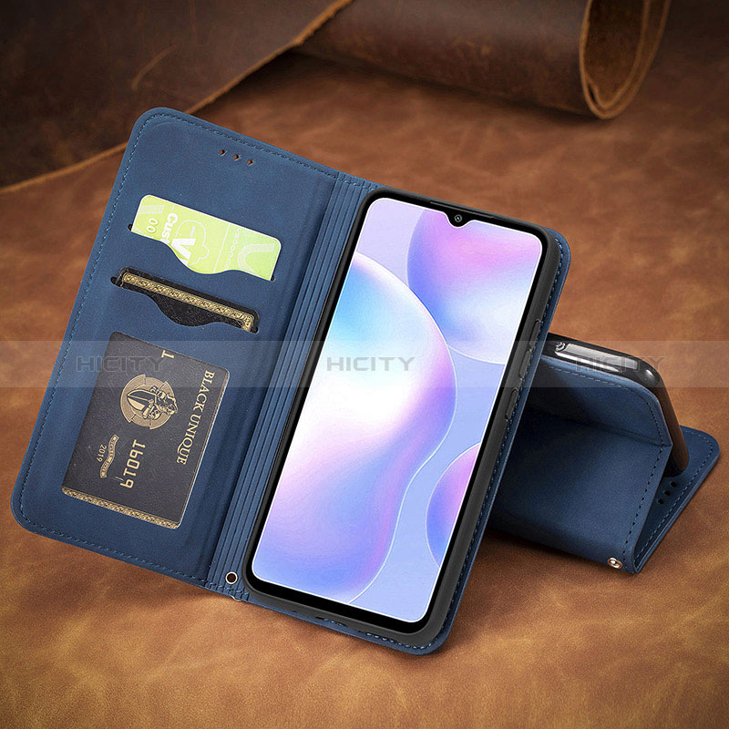 Funda de Cuero Cartera con Soporte Carcasa S08D para Xiaomi Redmi 9A