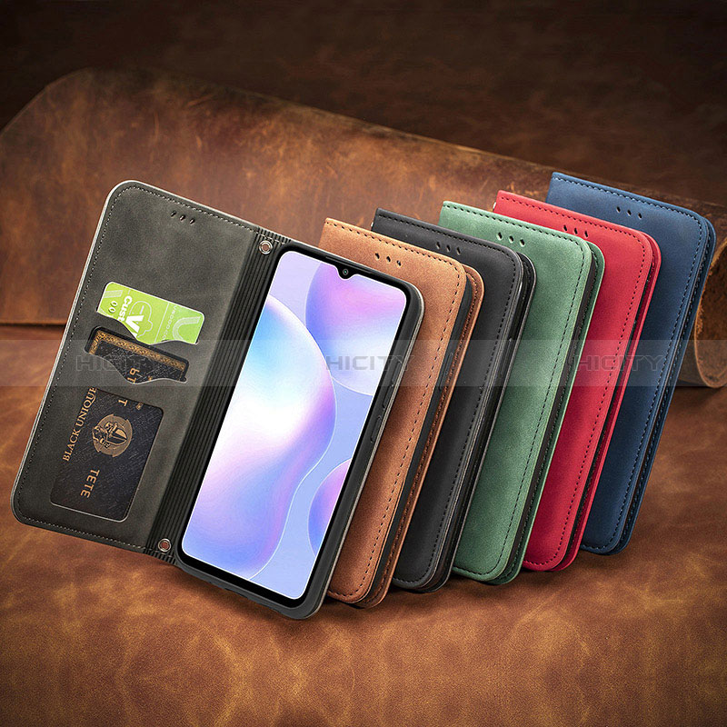 Funda de Cuero Cartera con Soporte Carcasa S08D para Xiaomi Redmi 9A