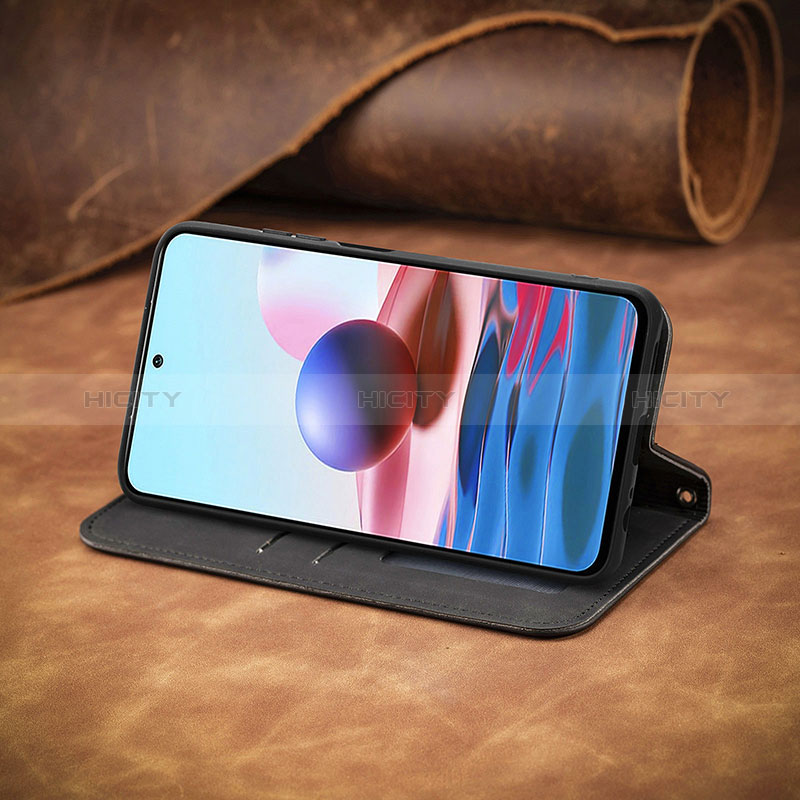 Funda de Cuero Cartera con Soporte Carcasa S08D para Xiaomi Redmi Note 10 4G