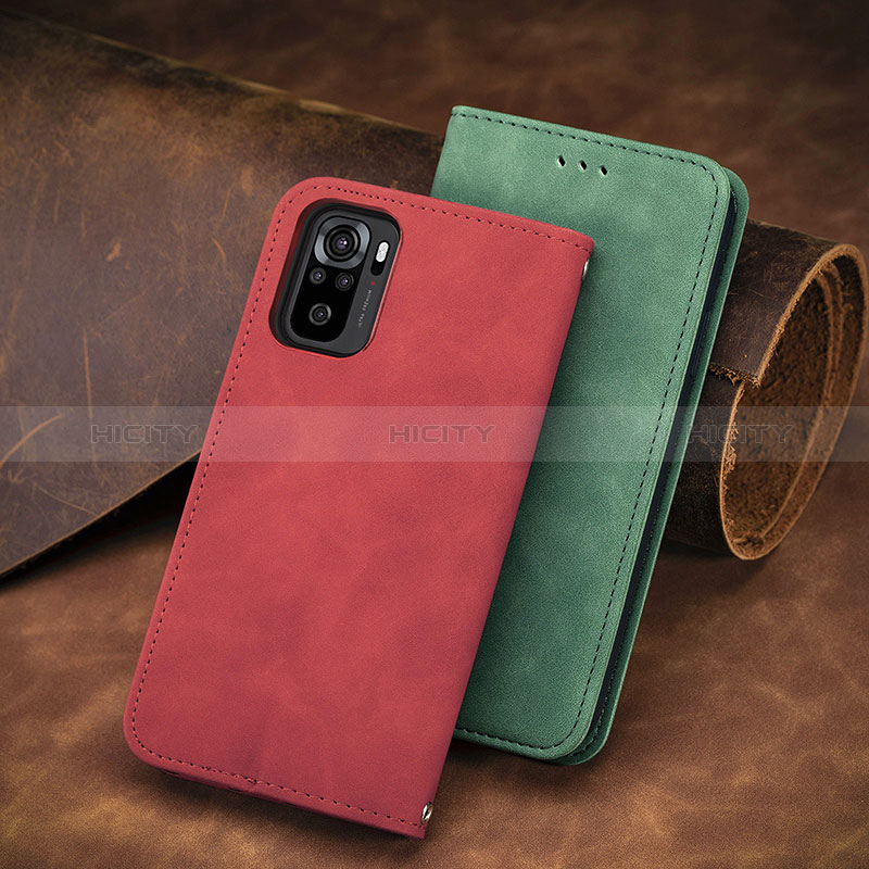 Funda de Cuero Cartera con Soporte Carcasa S08D para Xiaomi Redmi Note 10 4G