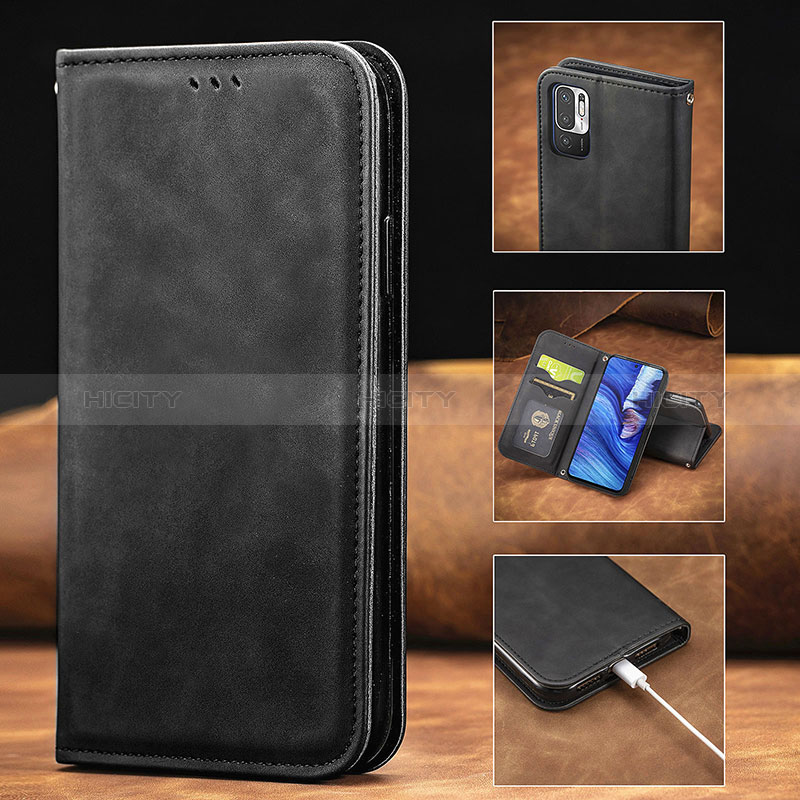 Funda de Cuero Cartera con Soporte Carcasa S08D para Xiaomi Redmi Note 10 5G