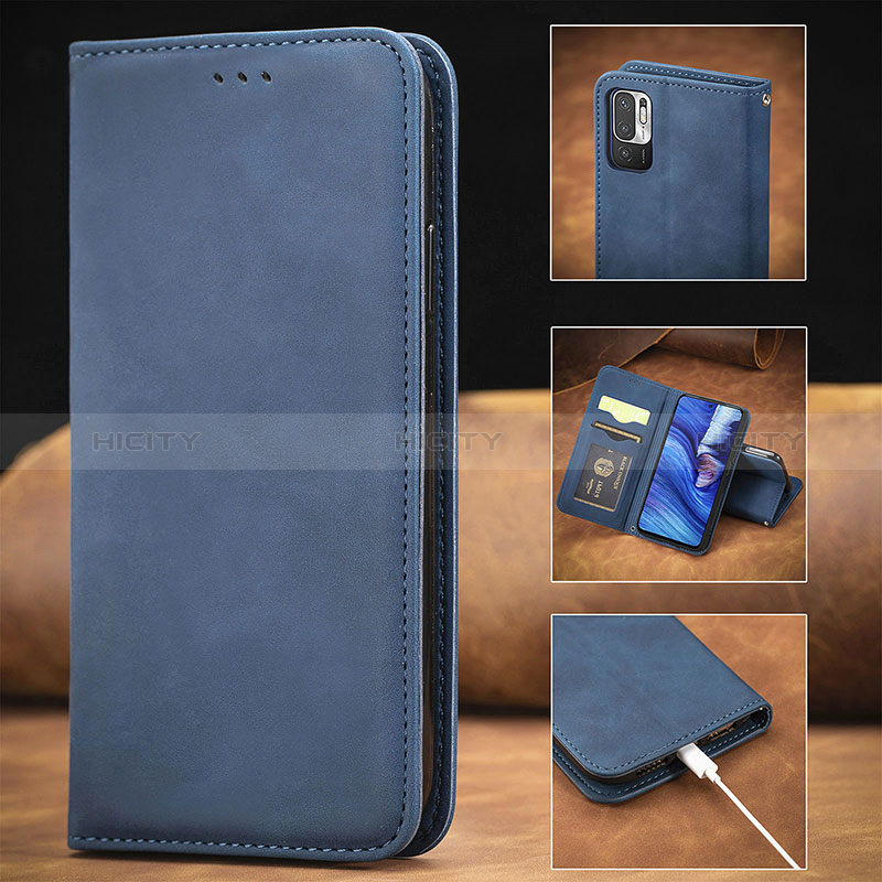 Funda de Cuero Cartera con Soporte Carcasa S08D para Xiaomi Redmi Note 10 JE 5G