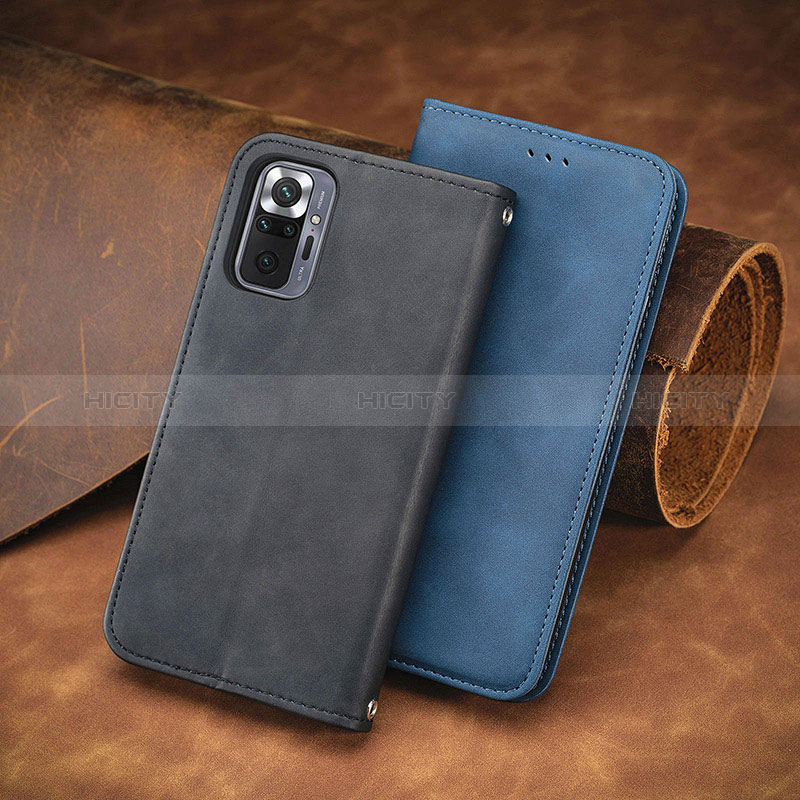 Funda de Cuero Cartera con Soporte Carcasa S08D para Xiaomi Redmi Note 10 Pro 4G