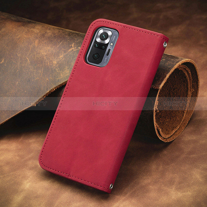 Funda de Cuero Cartera con Soporte Carcasa S08D para Xiaomi Redmi Note 10 Pro 4G