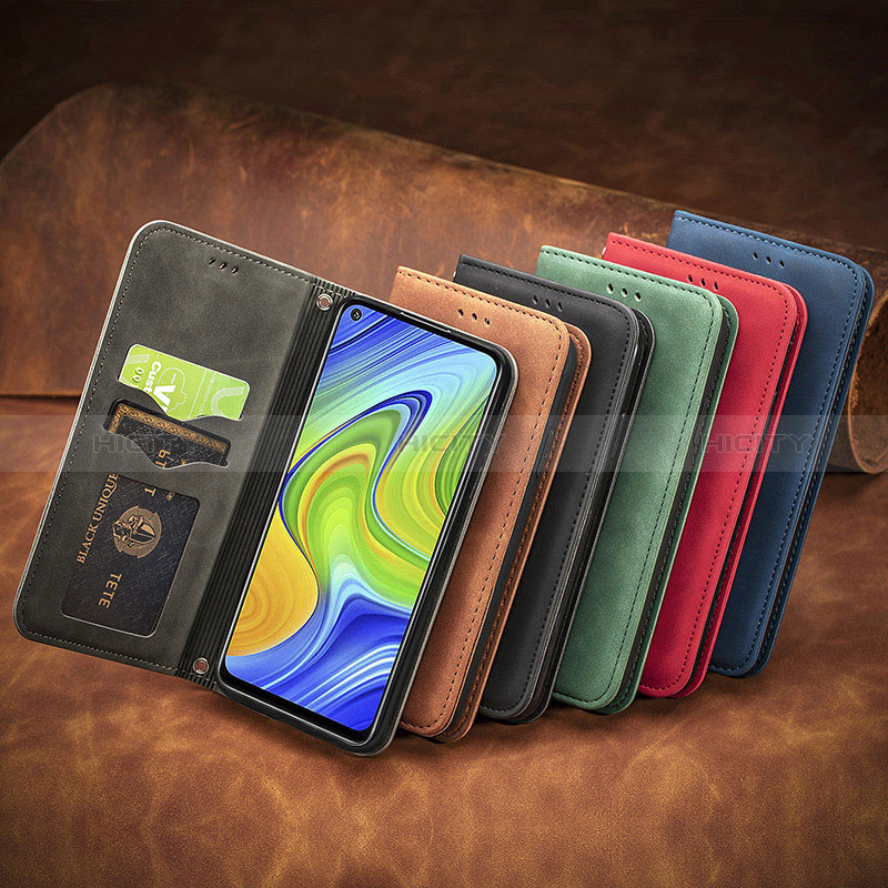 Funda de Cuero Cartera con Soporte Carcasa S08D para Xiaomi Redmi Note 9