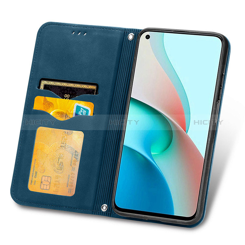 Funda de Cuero Cartera con Soporte Carcasa S08D para Xiaomi Redmi Note 9 5G