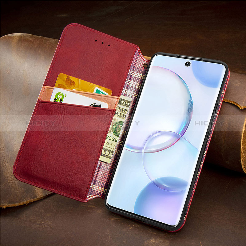 Funda de Cuero Cartera con Soporte Carcasa S09D para Huawei Honor 50 5G