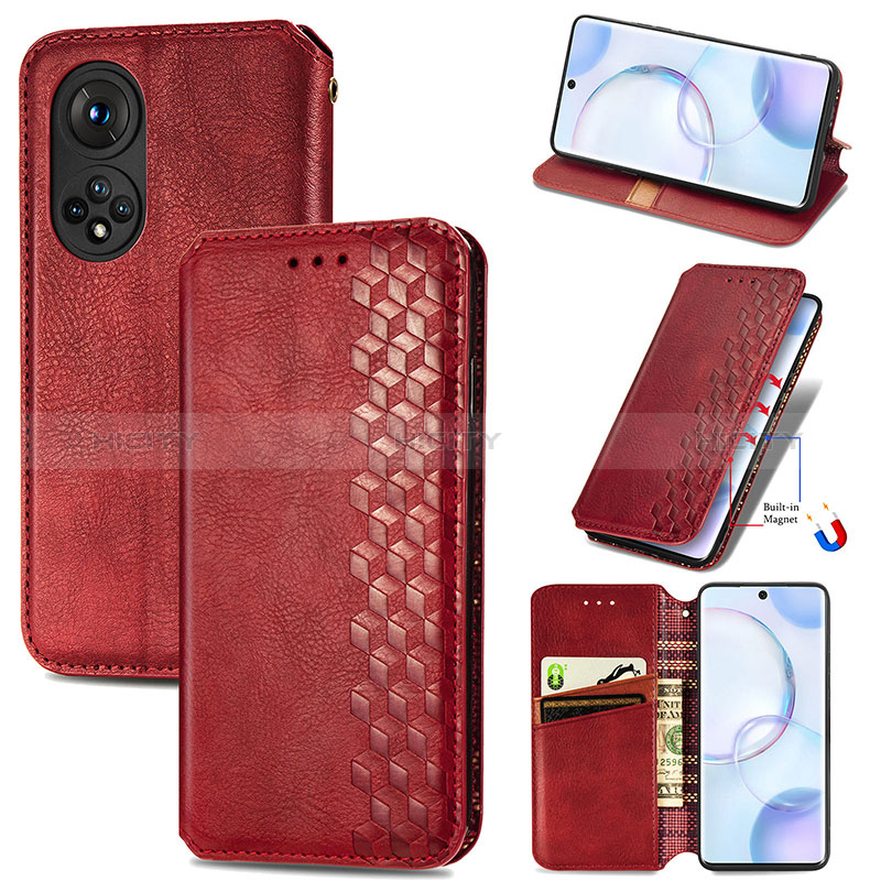 Funda de Cuero Cartera con Soporte Carcasa S09D para Huawei Honor 50 5G