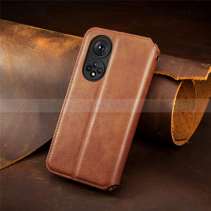 Funda de Cuero Cartera con Soporte Carcasa S09D para Huawei Honor 50 5G