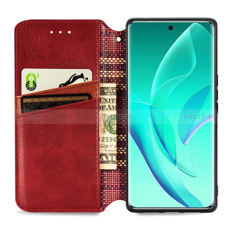 Funda de Cuero Cartera con Soporte Carcasa S09D para Huawei Honor 60 5G