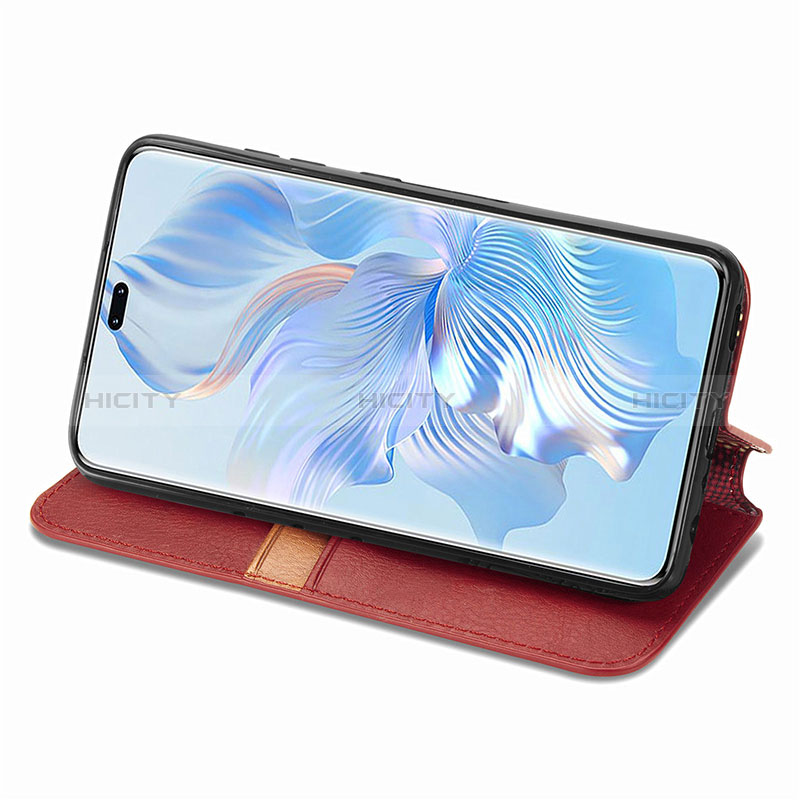 Funda de Cuero Cartera con Soporte Carcasa S09D para Huawei Honor 80 Pro Flat 5G