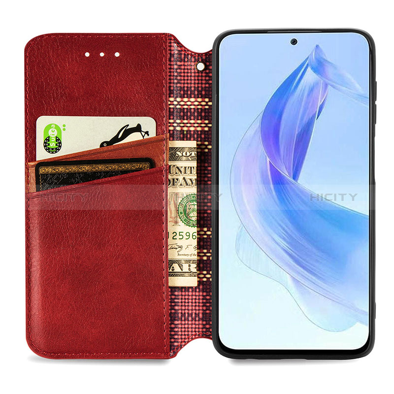 Funda de Cuero Cartera con Soporte Carcasa S09D para Huawei Honor 90 Lite 5G