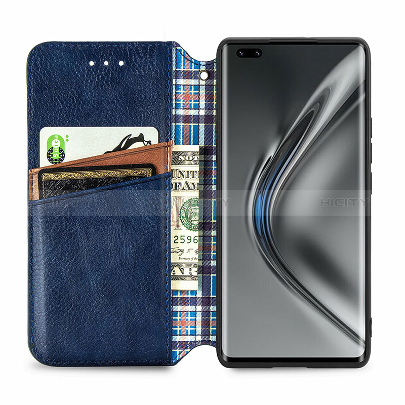 Funda de Cuero Cartera con Soporte Carcasa S09D para Huawei Honor V40 5G