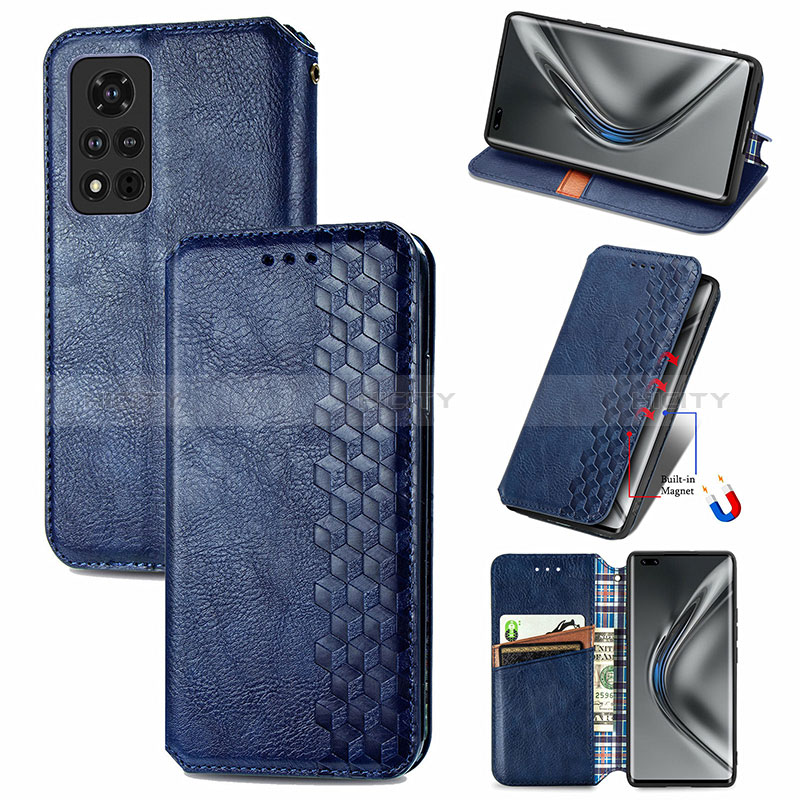 Funda de Cuero Cartera con Soporte Carcasa S09D para Huawei Honor V40 5G