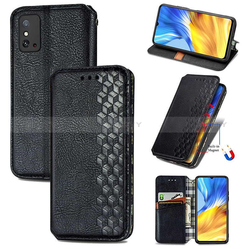 Funda de Cuero Cartera con Soporte Carcasa S09D para Huawei Honor X10 Max 5G