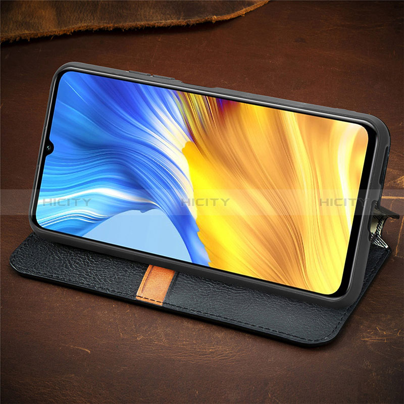 Funda de Cuero Cartera con Soporte Carcasa S09D para Huawei Honor X10 Max 5G