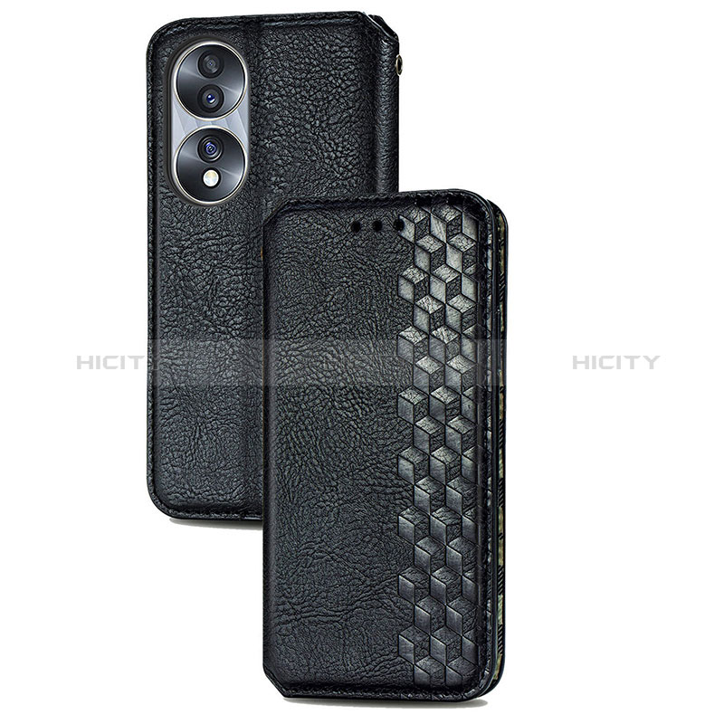 Funda de Cuero Cartera con Soporte Carcasa S09D para Huawei Honor X7b