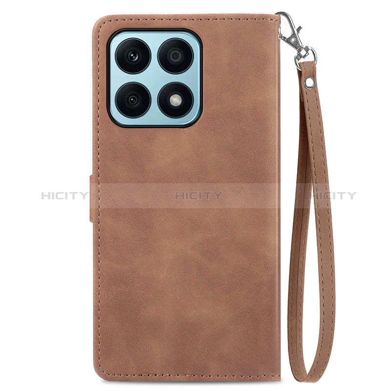 Funda de Cuero Cartera con Soporte Carcasa S09D para Huawei Honor X8a 4G