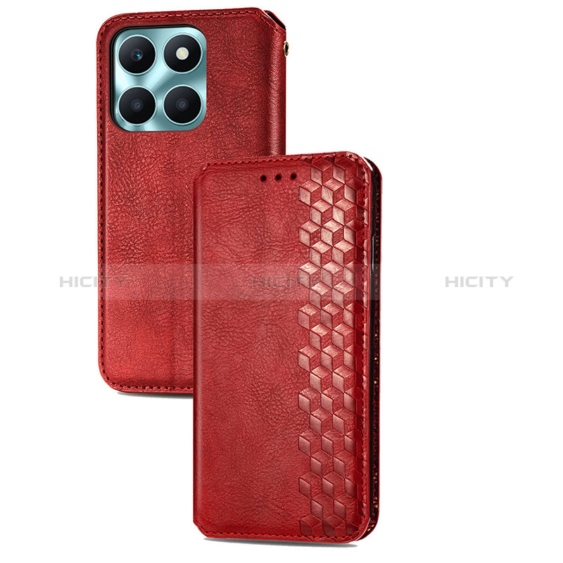 Funda de Cuero Cartera con Soporte Carcasa S09D para Huawei Honor X8b