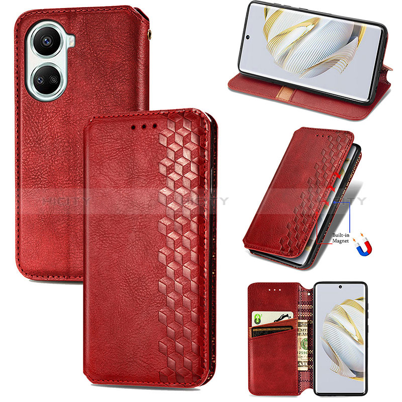 Funda de Cuero Cartera con Soporte Carcasa S09D para Huawei Nova 10 SE