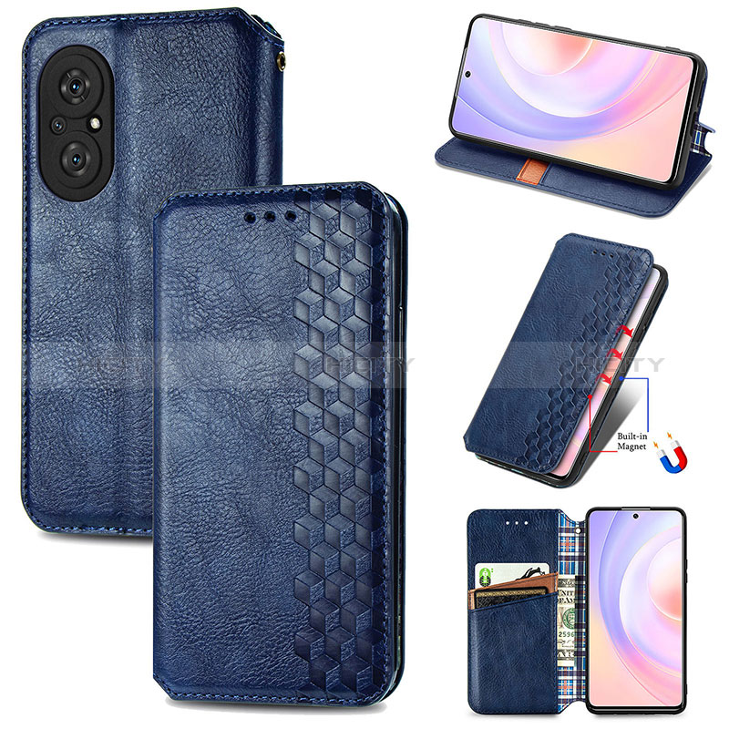 Funda de Cuero Cartera con Soporte Carcasa S09D para Huawei Nova 9 SE