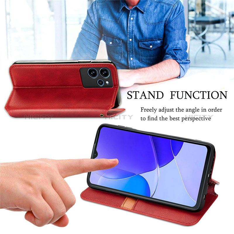 Funda de Cuero Cartera con Soporte Carcasa S09D para Huawei Nova Y91