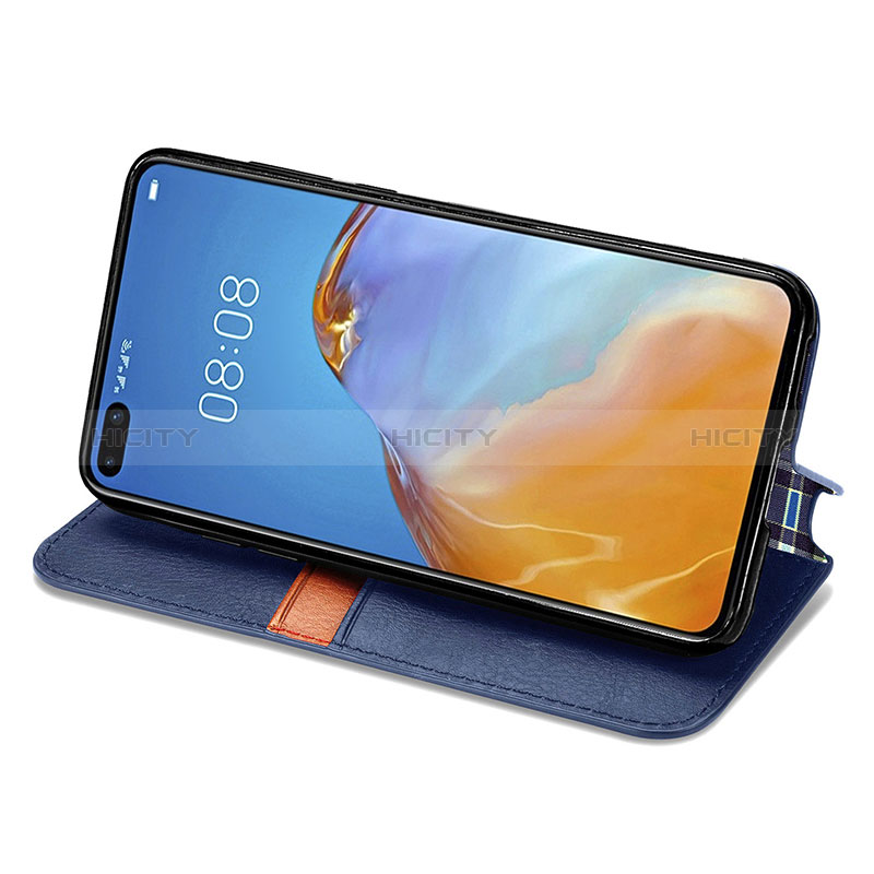 Funda de Cuero Cartera con Soporte Carcasa S09D para Huawei P40 Pro