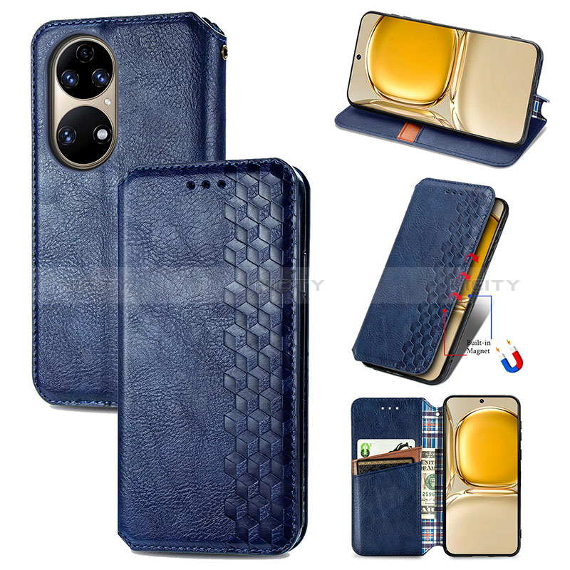 Funda de Cuero Cartera con Soporte Carcasa S09D para Huawei P50