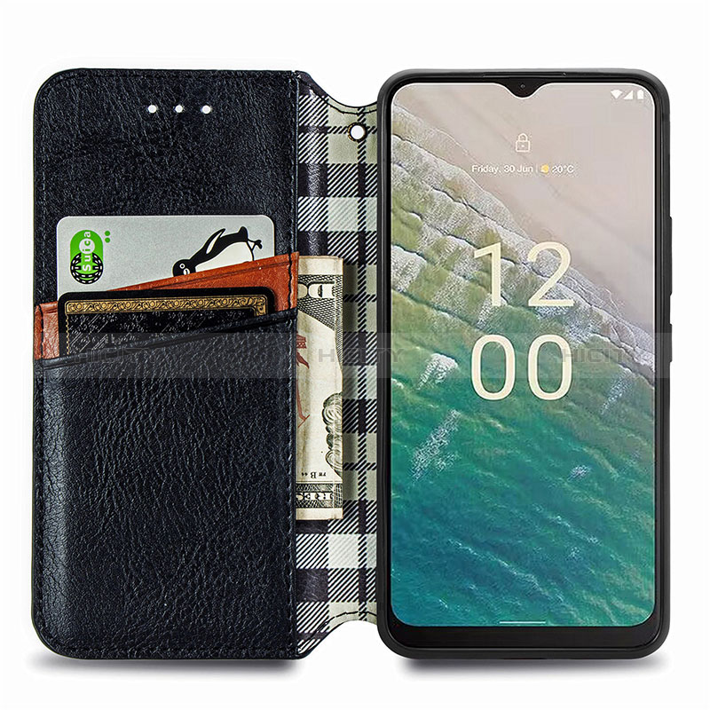 Funda de Cuero Cartera con Soporte Carcasa S09D para Nokia C210