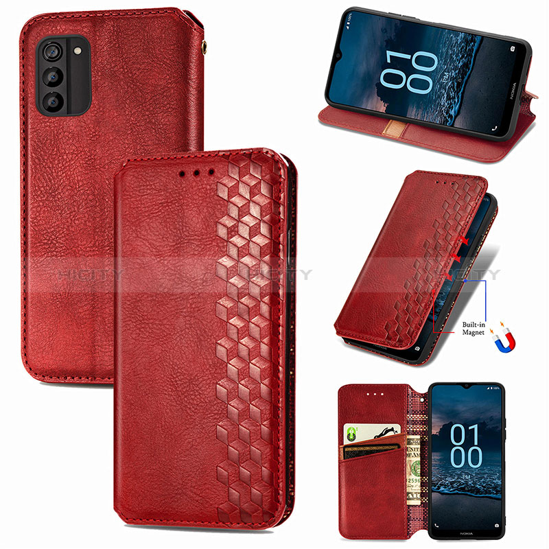 Funda de Cuero Cartera con Soporte Carcasa S09D para Nokia G100