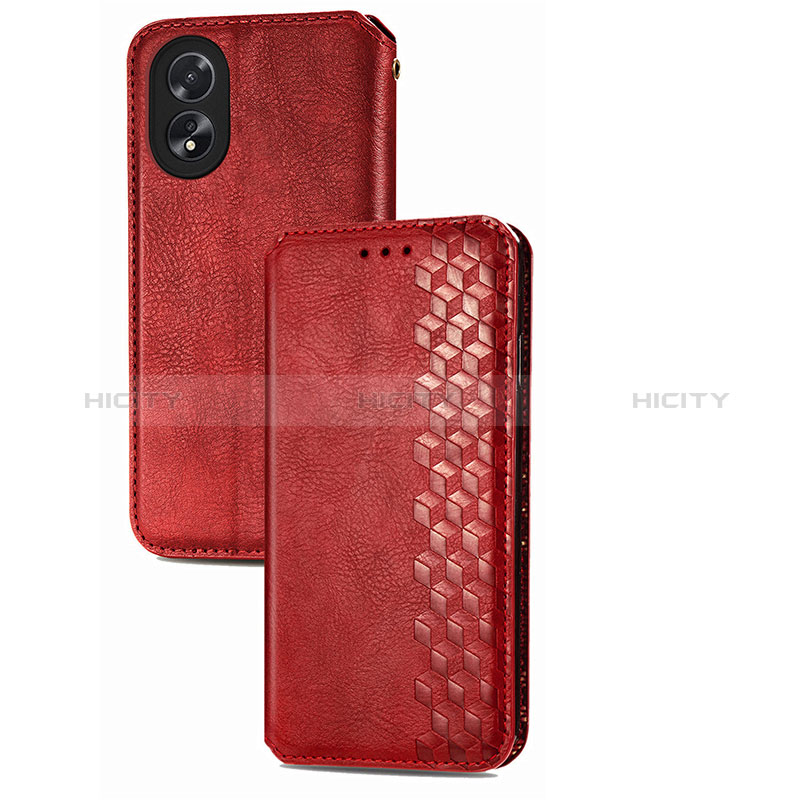 Funda de Cuero Cartera con Soporte Carcasa S09D para Oppo A38