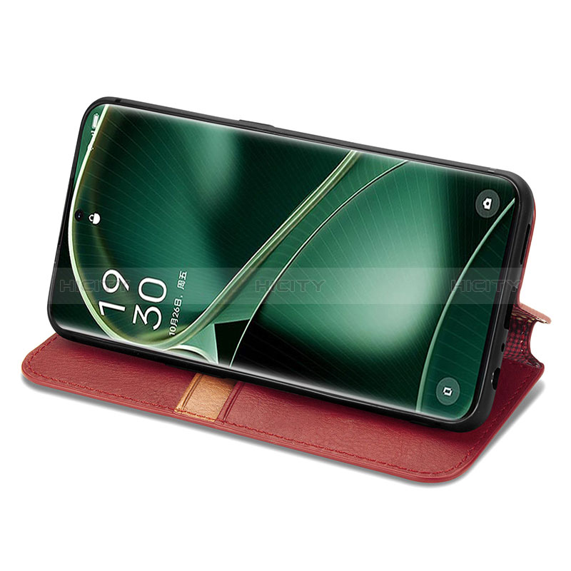 Funda de Cuero Cartera con Soporte Carcasa S09D para Oppo Find X6 5G