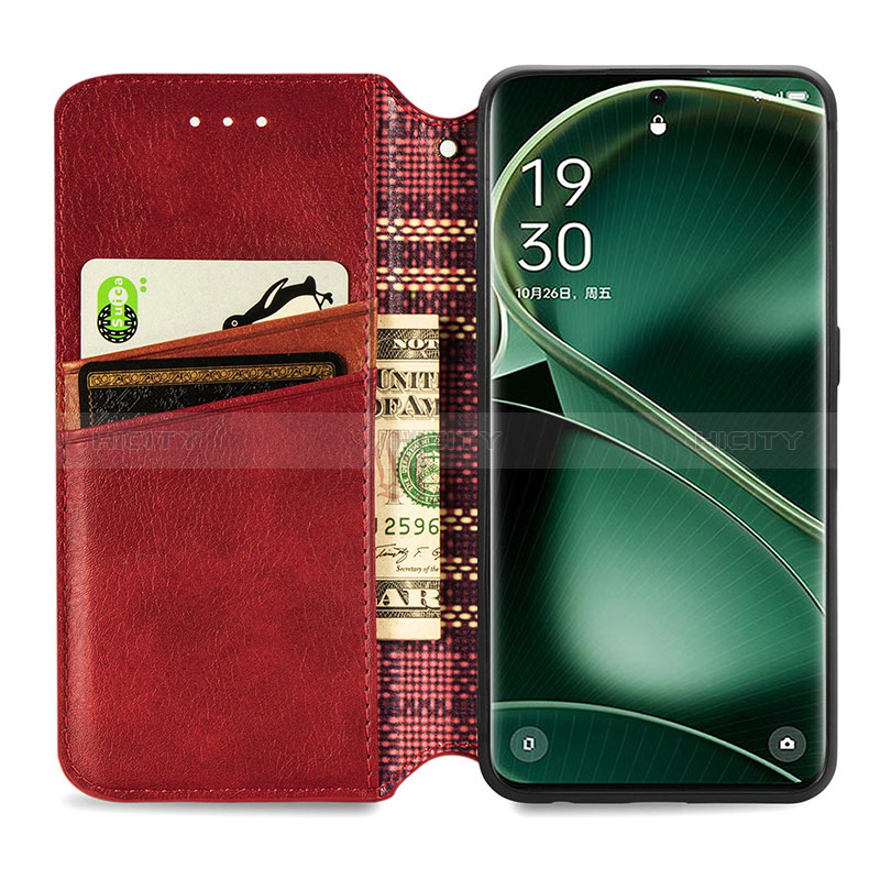 Funda de Cuero Cartera con Soporte Carcasa S09D para Oppo Find X6 5G