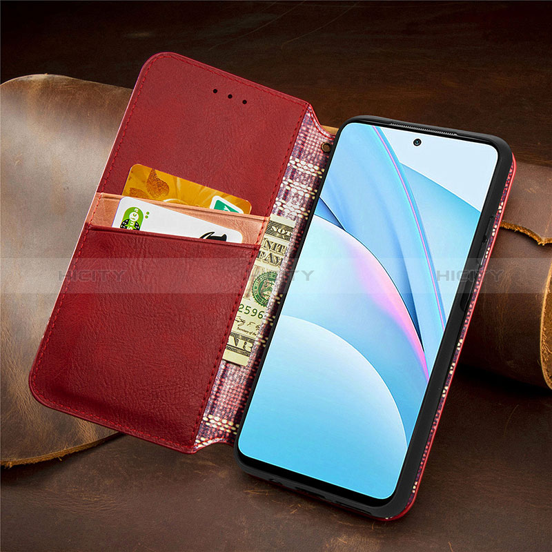 Funda de Cuero Cartera con Soporte Carcasa S09D para Xiaomi Mi 10i 5G