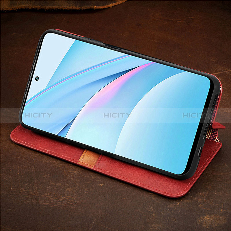 Funda de Cuero Cartera con Soporte Carcasa S09D para Xiaomi Mi 10i 5G