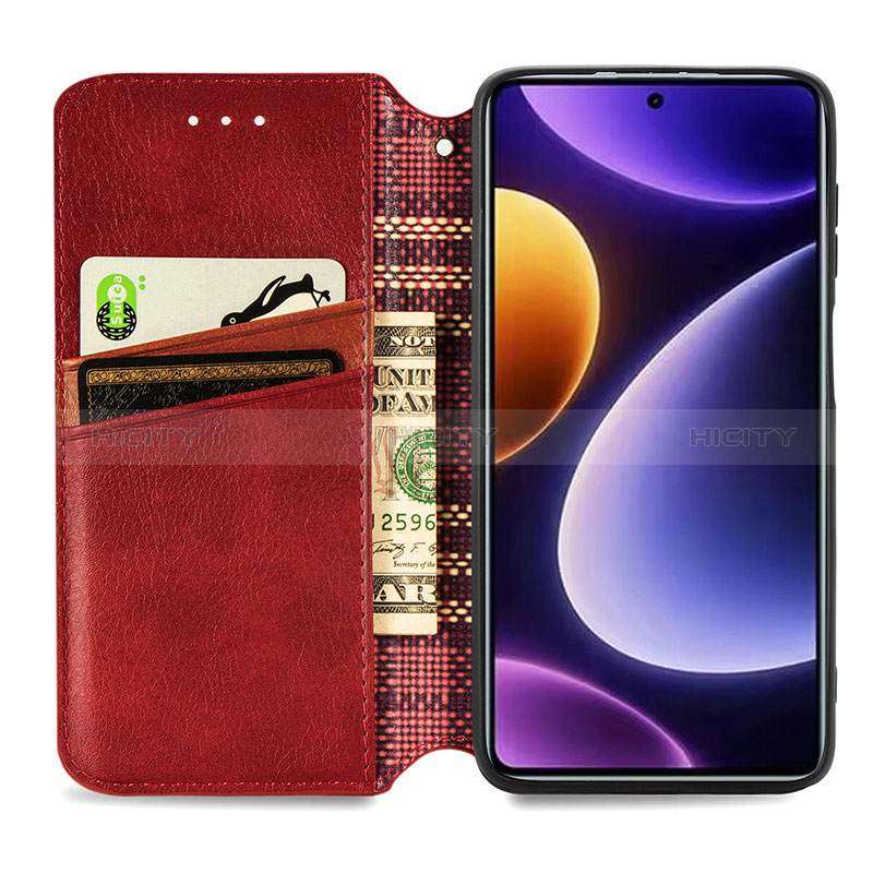 Funda de Cuero Cartera con Soporte Carcasa S09D para Xiaomi Poco F5 5G