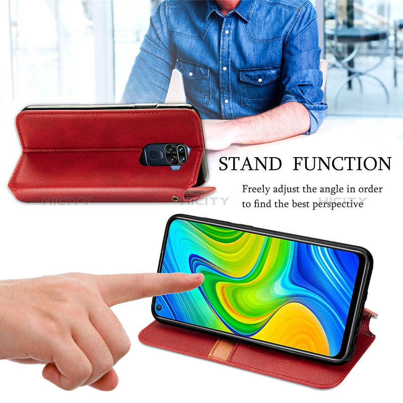 Funda de Cuero Cartera con Soporte Carcasa S09D para Xiaomi Redmi 10X 4G