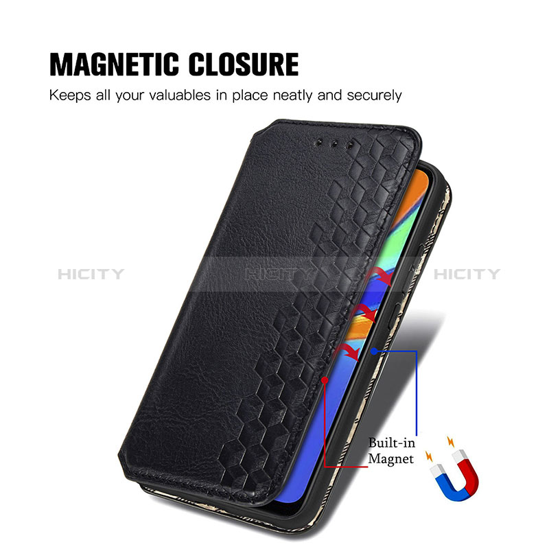 Funda de Cuero Cartera con Soporte Carcasa S09D para Xiaomi Redmi 9 Activ