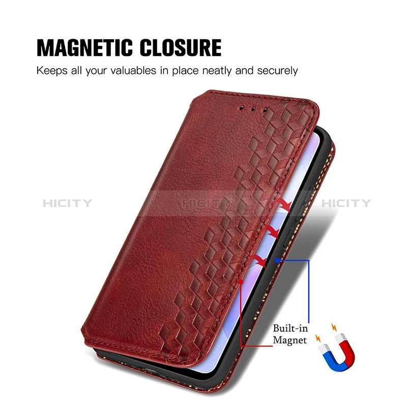 Funda de Cuero Cartera con Soporte Carcasa S09D para Xiaomi Redmi 9A