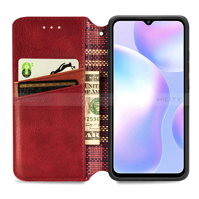 Funda de Cuero Cartera con Soporte Carcasa S09D para Xiaomi Redmi 9i