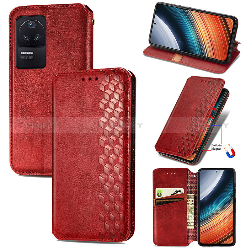 Funda de Cuero Cartera con Soporte Carcasa S09D para Xiaomi Redmi K40S 5G