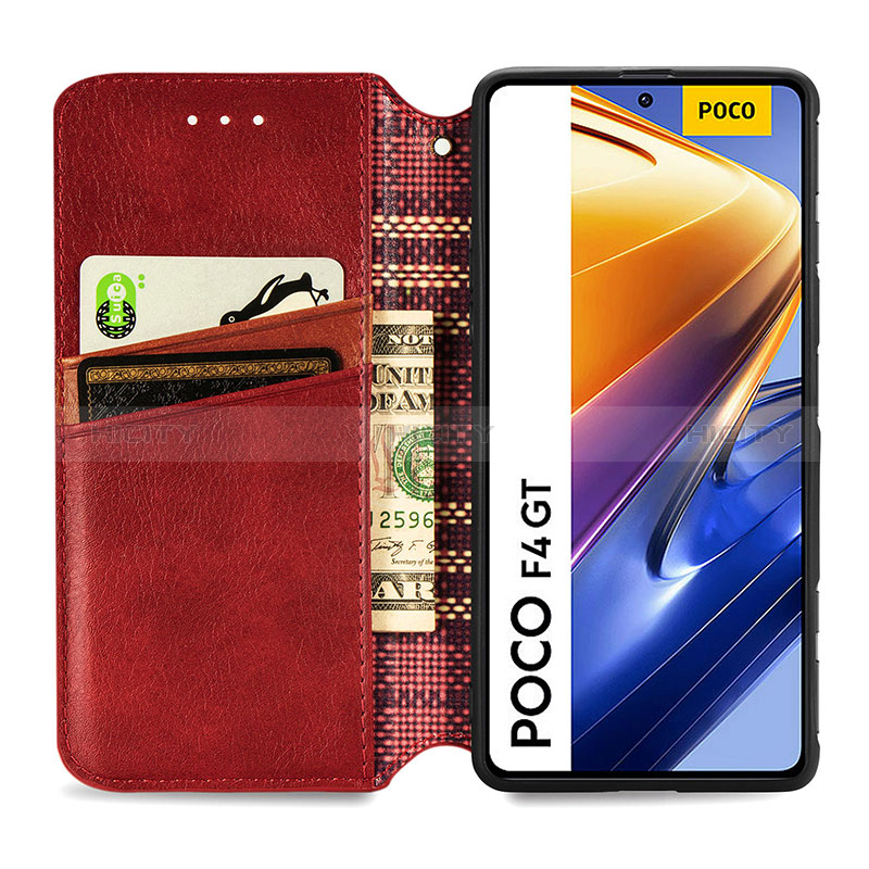 Funda de Cuero Cartera con Soporte Carcasa S09D para Xiaomi Redmi K50 Gaming AMG F1 5G