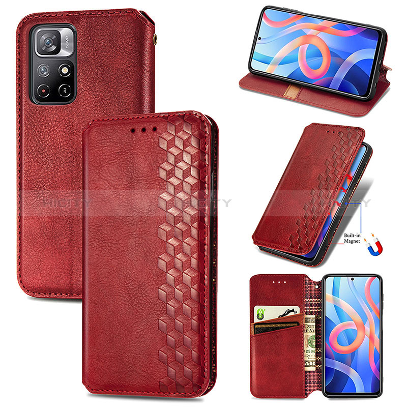 Funda de Cuero Cartera con Soporte Carcasa S09D para Xiaomi Redmi Note 11 5G