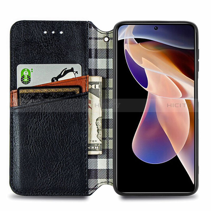 Funda de Cuero Cartera con Soporte Carcasa S09D para Xiaomi Redmi Note 11 Pro+ Plus 5G