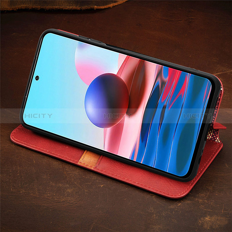 Funda de Cuero Cartera con Soporte Carcasa S09D para Xiaomi Redmi Note 11 SE India 4G