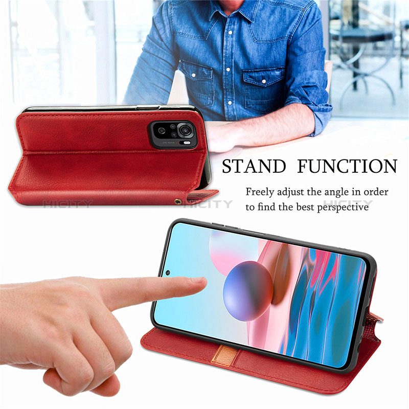 Funda de Cuero Cartera con Soporte Carcasa S09D para Xiaomi Redmi Note 11 SE India 4G