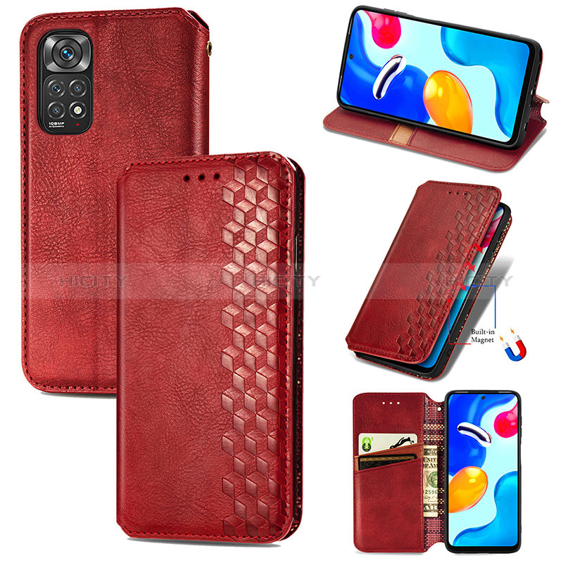 Funda de Cuero Cartera con Soporte Carcasa S09D para Xiaomi Redmi Note 11S 4G