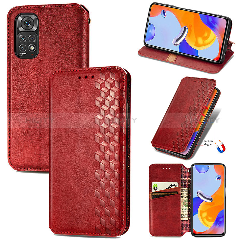 Funda de Cuero Cartera con Soporte Carcasa S09D para Xiaomi Redmi Note 12 Pro 4G