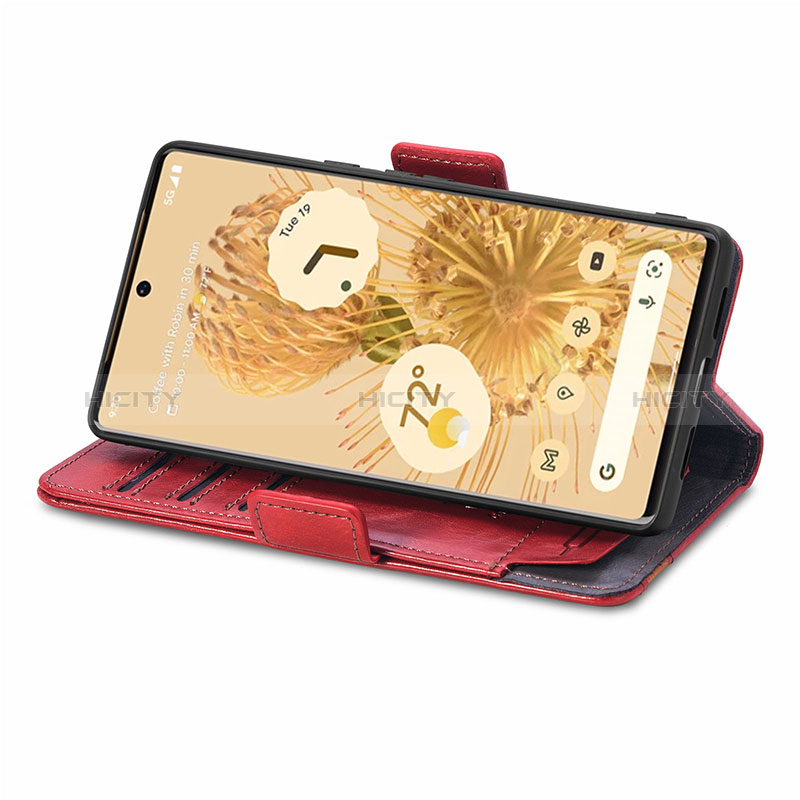 Funda de Cuero Cartera con Soporte Carcasa S10D para Google Pixel 6 5G